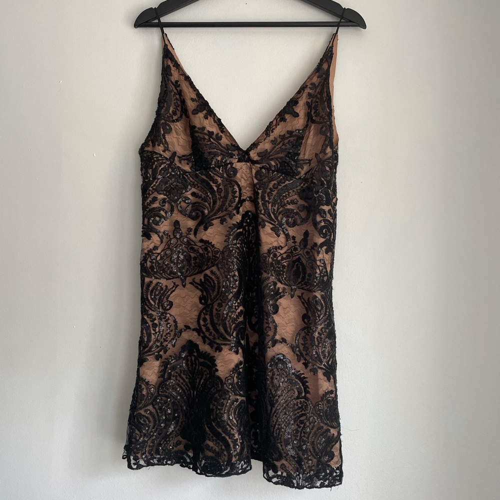 Free People Night Shimmers Mini Dress